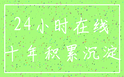 24小时在线_十年积累沉淀