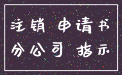 总公司同意注销分公司申请怎样写