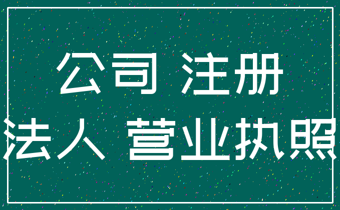 公司 注册_法人 营业执照