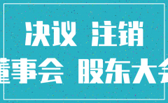 公司股东会(董事会)关于注销决议
