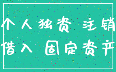 个人独资公司注销分录