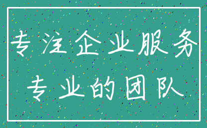 专注企业服务_专业的团队