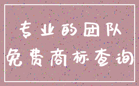 专业的团队_免费商标查询