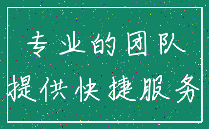 专业的团队_提供快捷服务