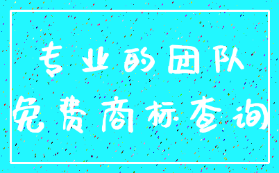 专业的团队_免费商标查询