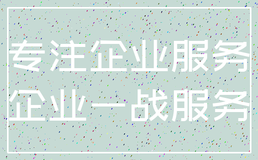专注企业服务_企业一战服务