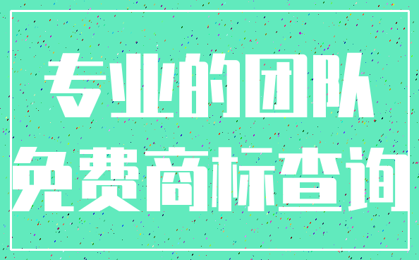 专业的团队_免费商标查询