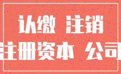 认缴制注册公司一年后不开了 注销