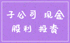 子公司注销返还投资款现金流