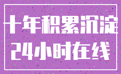 十年积累沉淀_24小时在线