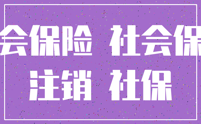 社会保险 社会保障_注销 社保