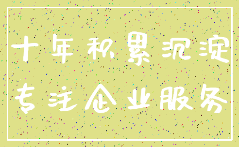 十年积累沉淀_专注企业服务