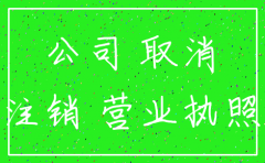 上海公司营业执照注销