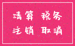 公司税务注销清算