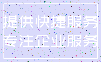 提供快捷服务_专注企业服务