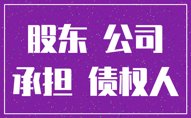 股东 公司_承担 债权人