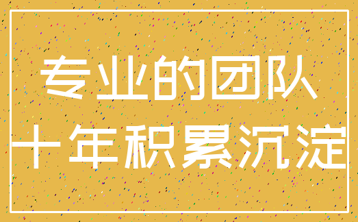 专业的团队_十年积累沉淀
