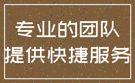 专业的团队_提供快捷服务