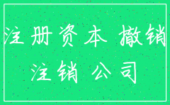 注册资本没交够公司注销