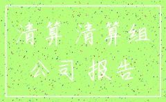 网上公司注销清算报告吗