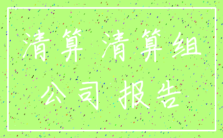清算 清算组_公司 报告