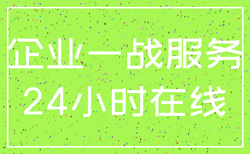 企业一战服务_24小时在线