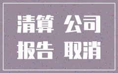 公司注销清算报告确认书