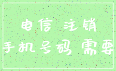 电信注销公司号码需带什么