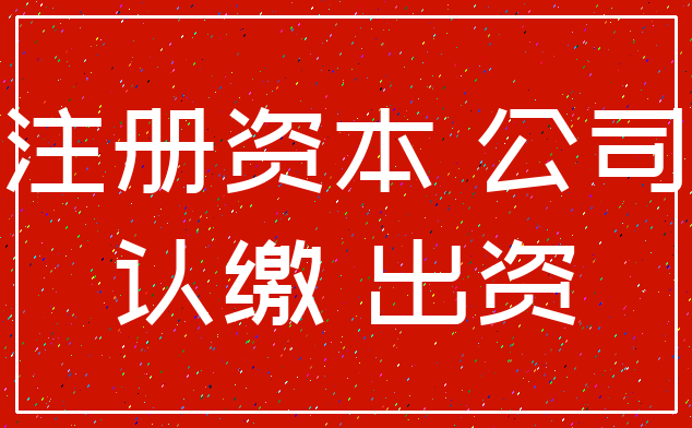注册资本 公司_认缴 出资