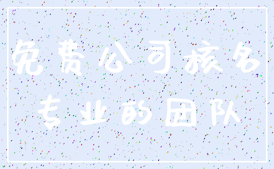 免费公司核名_专业的团队