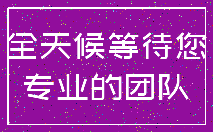 全天候等待您_专业的团队