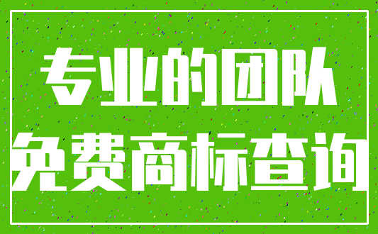 专业的团队_免费商标查询