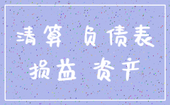 注销公司 资产负债表清零