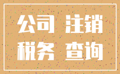 公司税务注销了网上怎么查询