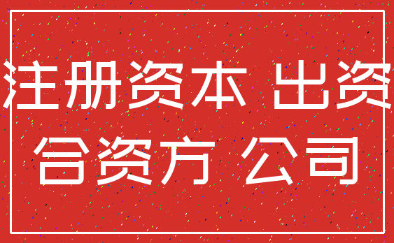 注册资本 出资_合资方 公司