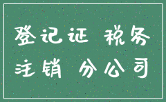 分公司执照没税务登记能注销吗