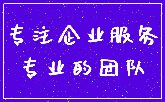 专注企业服务_专业的团队