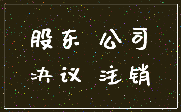 股东 公司_决议 注销