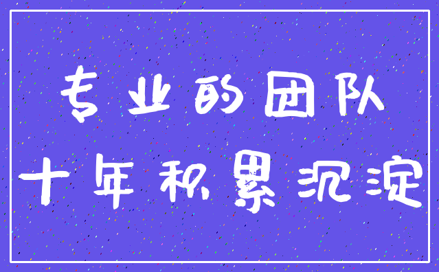 专业的团队_十年积累沉淀