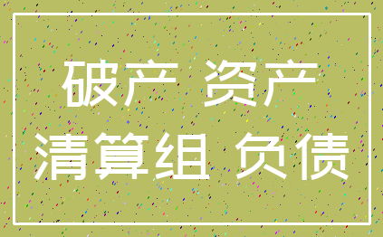 破产 资产_清算组 负债