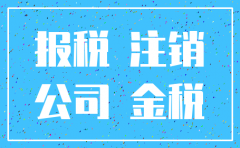 抄税显示公司注销