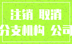 分公司网上注销怎么弄