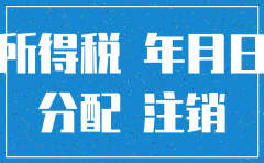分公司注销 企业所得税分配表