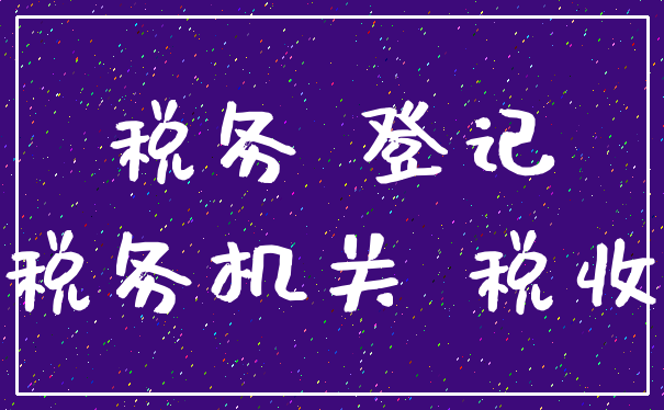 税务 登记_税务机关 税收