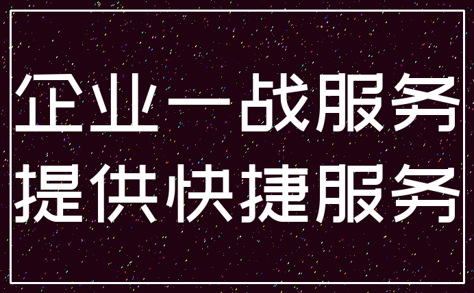 企业一战服务_提供快捷服务