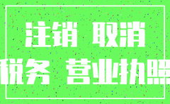 公司注销经营说明书