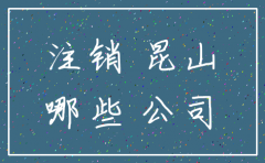 昆山注销公司到哪办理