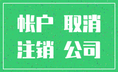 银行公司注销账户注销
