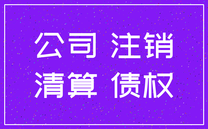 公司 注销_清算 债权