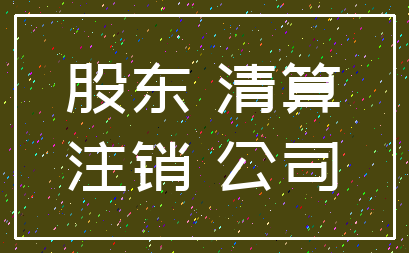 股东 清算_注销 公司